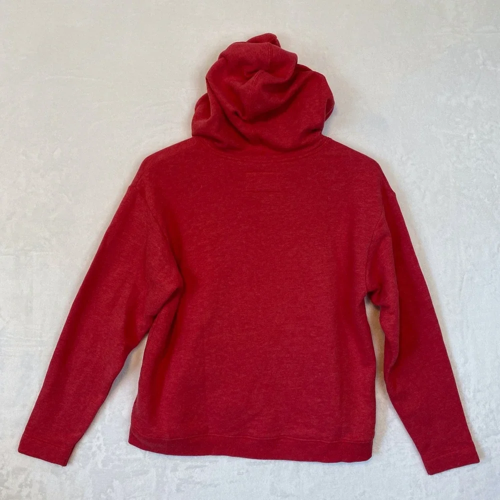 Liberty University Flames Cropped Hoodie Sweatshirt V-Neck Womens Small Pullover - Picture 4 of 9